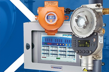 หน้าจอควบคุมและเซ็นเซอร์ Gas Detector ระบบตรวจวัดก๊าซอุตสาหกรรม