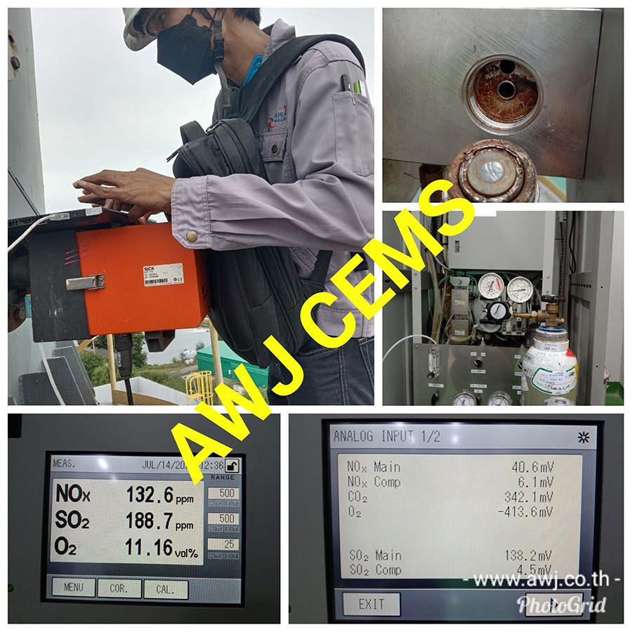 ระบบตรวจสอบ CEMs NOx, SO2 และ O2 